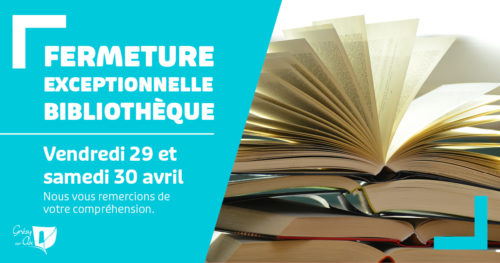 fermeture exceptionnelle de la bibliothèque Grésy sur Aix